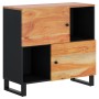 Sideboard with 2 doors solid acacia wood 80x33x75 cm by vidaXL, Sideboards - Ref: Foro24-352922, Price: 122,91 €, Discount: %