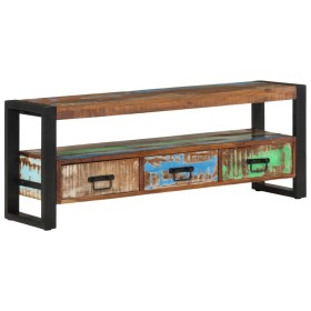 Mueble de TV madera maciza reciclada 120x30x45 cm de vidaXL, Muebles TV - Ref: Foro24-351671, Precio: 185,19 €, Descuento: %