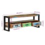 Recycled solid wood TV cabinet 120x30x45 cm by vidaXL, TV Furniture - Ref: Foro24-351671, Price: 192,99 €, Discount: %