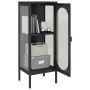 Tall glass and black steel display cabinet 40x35x105 cm by vidaXL, Sideboards - Ref: Foro24-352999, Price: 168,94 €, Discount: %