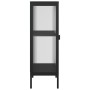 Tall glass and black steel display cabinet 40x35x105 cm by vidaXL, Sideboards - Ref: Foro24-352999, Price: 168,94 €, Discount: %