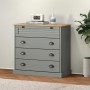 VIGO chest of drawers solid gray pine wood 80x40x76 cm by vidaXL, Drawers - Ref: Foro24-353162, Price: 166,05 €, Discount: %