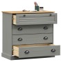 VIGO chest of drawers solid gray pine wood 80x40x76 cm by vidaXL, Drawers - Ref: Foro24-353162, Price: 166,05 €, Discount: %