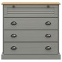 VIGO chest of drawers solid gray pine wood 80x40x76 cm by vidaXL, Drawers - Ref: Foro24-353162, Price: 166,05 €, Discount: %