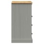 Cómoda VIGO madera maciza pino gris 80x40x76 cm de vidaXL, Cajoneras - Ref: Foro24-353162, Precio: 160,10 €, Descuento: %