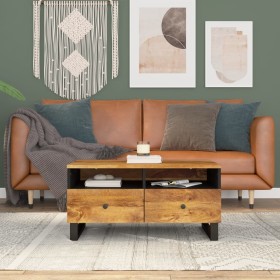 Solid mango wood and plywood coffee table 80x54x40 cm by vidaXL, Coffee table - Ref: Foro24-351957, Price: 141,17 €, Discount: %