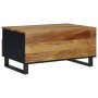 Couchtisch aus massivem Mangoholz und Sperrholz, 80 x 54 x 40 cm von vidaXL, Couchtisch - Ref: Foro24-351957, Preis: 141,05 €...