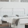 Cabecero de metal blanco 180 cm de vidaXL, Cabeceros y pies de cama - Ref: Foro24-352663, Precio: 46,32 €, Descuento: %