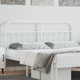 White metal headboard 180 cm by vidaXL, Headboards and footboards - Ref: Foro24-352663, Price: 46,99 €, Discount: %