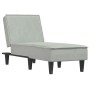 Light Gray Velvet Divan Sofa by vidaXL, Daybeds - Ref: Foro24-352835, Price: 140,99 €, Discount: %