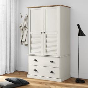 VIGO solid white pine wood wardrobe 90x55x176 cm by vidaXL, Wardrobes - Ref: Foro24-353164, Price: 370,48 €, Discount: %