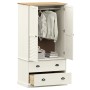 VIGO solid white pine wood wardrobe 90x55x176 cm by vidaXL, Wardrobes - Ref: Foro24-353164, Price: 355,99 €, Discount: %