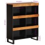 Armario auxiliar madera maciza de acacia 85x33x107 cm de vidaXL, Mesitas de noche - Ref: Foro24-352902, Precio: 90,99 €, Desc...