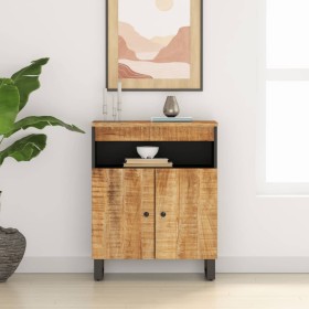 Sideboard mit 2 Türen aus massivem Mangoholz 60x33x75 cm von vidaXL, Sideboards - Ref: Foro24-352913, Preis: 112,89 €, Rabatt: %