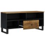 Mango wood and plywood TV cabinet 100x33x46 cm by vidaXL, TV Furniture - Ref: Foro24-351973, Price: 86,53 €, Discount: %