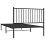 Estructura de cama con cabecero metal negro 100x200 cm de vidaXL, Camas y somieres - Ref: Foro24-350859, Precio: 80,92 €, Des...