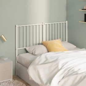 White metal headboard 120 cm by vidaXL, Headboards and footboards - Ref: Foro24-350962, Price: 30,06 €, Discount: %