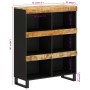 Beistellschrank aus massivem Mangoholz, 85 x 33 x 107 cm von vidaXL, Nachttische - Ref: Foro24-352901, Preis: 91,71 €, Rabatt: %