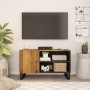 Mueble de TV madera mango y madera contrachapada 80x33x46 cm de vidaXL, Muebles TV - Ref: Foro24-351965, Precio: 94,56 €, Des...