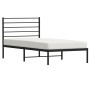 Estructura de cama con cabecero metal negro 90x190 cm de vidaXL, Camas y somieres - Ref: Foro24-352311, Precio: 68,99 €, Desc...