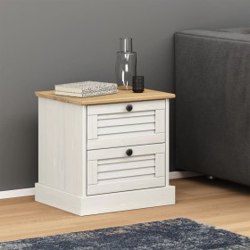 VIGO bedside table solid white pine wood 42x35x42 cm by vidaXL, Nightstands - Ref: Foro24-353158, Price: 45,42 €, Discount: %