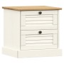 VIGO bedside table solid white pine wood 42x35x42 cm by vidaXL, Nightstands - Ref: Foro24-353158, Price: 45,42 €, Discount: %