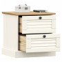 VIGO bedside table solid white pine wood 42x35x42 cm by vidaXL, Nightstands - Ref: Foro24-353158, Price: 45,42 €, Discount: %