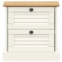 VIGO bedside table solid white pine wood 42x35x42 cm by vidaXL, Nightstands - Ref: Foro24-353158, Price: 45,42 €, Discount: %