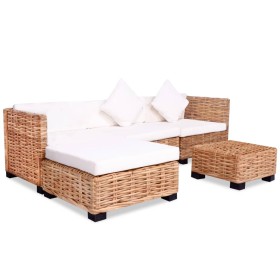 14-teilige Sofagarnitur aus natürlichem Rattan von vidaXL, Sofas - Ref: Foro24-244626, Preis: 765,02 €, Rabatt: %