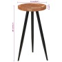 Mesa alta de troncos madera maciza de acacia Ø53x105 cm de vidaXL, Mesas de cocina y de comedor - Ref: Foro24-351792, Precio:...