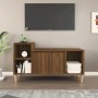 Brown oak plywood TV stand 100x35x55 cm by vidaXL, TV Furniture - Ref: Foro24-821179, Price: 51,99 €, Discount: %