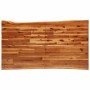 Live-Edge-Esstisch aus massivem Akazienholz, 140 x 80 x 75 cm von vidaXL, Küchen- und Esstische - Ref: Foro24-353289, Preis: ...