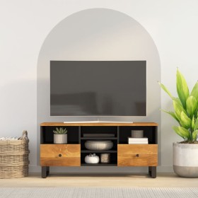 Mueble de TV madera mango y madera de ingeniería 100x33x46 cm de vidaXL, Muebles TV - Ref: Foro24-351981, Precio: 99,99 €, De...