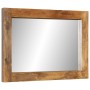 Espejo de vidrio y madera maciza de mango 70x50 cm de vidaXL, Espejos - Ref: Foro24-351985, Precio: 69,56 €, Descuento: %