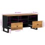 Mango wood and engineered wood TV cabinet 100x33x46 cm by vidaXL, TV Furniture - Ref: Foro24-351981, Price: 99,69 €, Discount: %