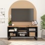 Acacia wood and plywood TV cabinet 100x33x46 cm by vidaXL, TV Furniture - Ref: Foro24-351967, Price: 74,99 €, Discount: %