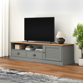 Mueble para TV VIGO madera maciza de pino gris 156x40x40 cm de vidaXL, Muebles TV - Ref: Foro24-353174, Precio: 129,99 €, Des...