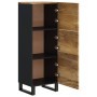 Aparador con 3 puertas hierro y madera maciza mango 40x33x110cm de vidaXL, Aparadores - Ref: Foro24-352932, Precio: 139,30 €,...