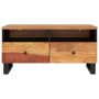 Mesa de centro madera maciza acacia y contrachapada 80x54x40 cm de vidaXL, Mesas de centro - Ref: Foro24-351955, Precio: 113,...