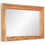 Espejo de vidrio y madera maciza de acacia 70x50 cm de vidaXL, Espejos - Ref: Foro24-351983, Precio: 79,23 €, Descuento: %