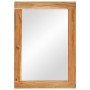 Espejo de vidrio y madera maciza de acacia 70x50 cm de vidaXL, Espejos - Ref: Foro24-351983, Precio: 79,23 €, Descuento: %