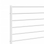 White metal headboard 120 cm by vidaXL, Headboards and footboards - Ref: Foro24-352399, Price: 27,12 €, Discount: %