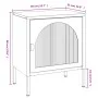 Black glass and steel nightstand 50x35x60 cm by vidaXL, Nightstands - Ref: Foro24-352997, Price: 101,14 €, Discount: %
