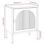 Nachttisch aus schwarzem Glas und Stahl, 50 x 35 x 60 cm von vidaXL, Nachttische - Ref: Foro24-352997, Preis: 109,99 €, Rabat...