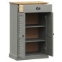 Zapatero VIGO Massives Kiefernholz grau 60x35x96 cm von vidaXL, Schuhregale und Schuhorganisatoren - Ref: Foro24-353168, Prei...