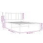 Bed frame with black metal headboard 100x200 cm by vidaXL, Beds and slatted bases - Ref: Foro24-352475, Price: 75,82 €, Disco...