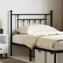 Black metal headboard 90 cm by vidaXL, Headboards and footboards - Ref: Foro24-353565, Price: 35,85 €, Discount: %