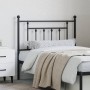 Black metal headboard 90 cm by vidaXL, Headboards and footboards - Ref: Foro24-353565, Price: 35,85 €, Discount: %