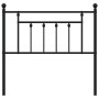 Black metal headboard 90 cm by vidaXL, Headboards and footboards - Ref: Foro24-353565, Price: 35,85 €, Discount: %