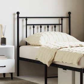 Black metal headboard 80 cm by vidaXL, Headboards and footboards - Ref: Foro24-353564, Price: 32,99 €, Discount: %